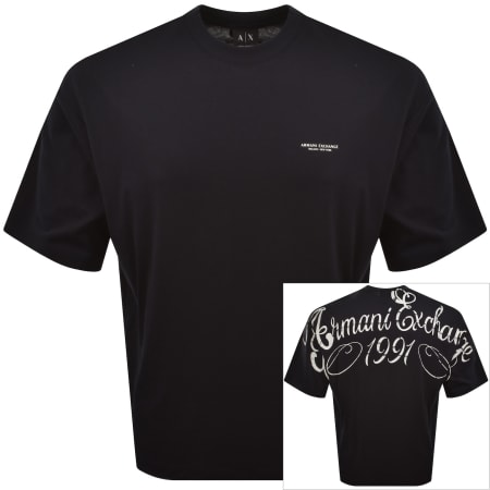 Armani Exchange Loose Fit T Shirt Deep Navy | Mainline Menswear us